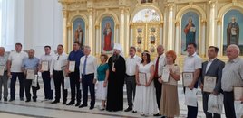 Генеральному директору ОАО «Фармация» вручена грамота за вклад в восстановление Спасского кафедрального собора